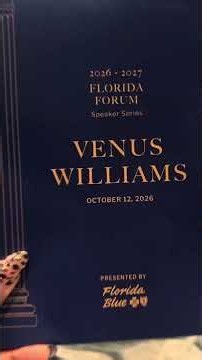 Tennis icon Venus Williams visits First Coast