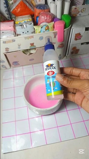 clear glue slime tutorial 🤫💖|#diy #trending #glue#clay #tutorial #slime