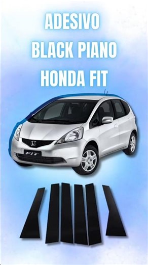 The black piano finish on the Honda Fit doors looks amazing and refreshes the car's appearance.