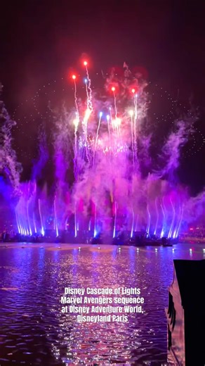 Disney Cascade of Lights Avengers Marvel | Disney Adventure World | Disneyland Paris
