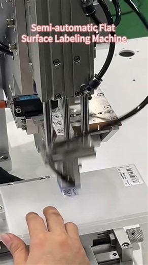 Semi-Automatic Flat Surface Labeling Machine | Box, Carton & Bag Labeling Solution