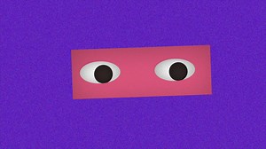 Download Cube Head Looking Left And Right With Emotions for free