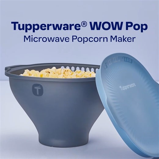 1.9K views · 50 reactions | Craving gourmet popcorn? The New Tupperware® WOW Pop makes it easy! Collapsible for storage, it pops evenly & efficiently with a glass insert. Enjoy movie night snacks like a pro! Contact your friendly Tupperware Consultant today or visit tupperwa.re/shopmy to get more amazing products! #Tupperware #WOWPop #PopcornMaker #Tupperware #TupperwareMalaysia #TupperwareMY #MyTuppLife | Tupperware Malaysia | Facebook
