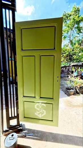 pintu besi galvanis model minimalis