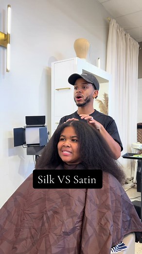 Silk is a fabric and satin is a weaving pattern! Silk is premium, satin is good, and cotton is an absolute NO! Did you know the difference? Lmk! . . . #hawaiihairstylist #oahuhairstylist #silk #consultation #fypシ