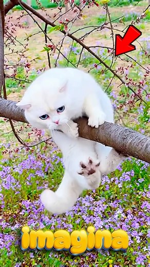 Este GATITO QUEDÓ ATRAPADO en el ÁRBOL y NECESITA una ESCALERA para BAJAR, Que ESCALERA le DARÍAS?😱
