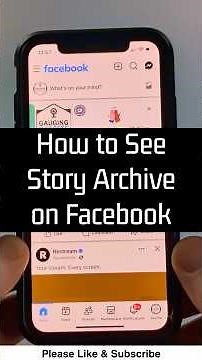 How to See Story Archive on Facebook - iPhone & Android