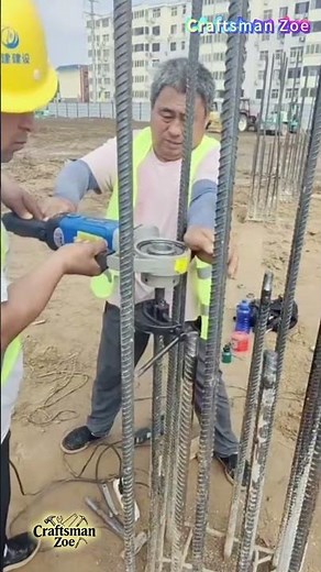 Amazing Jobsite Technique! Turning Rebar into Precision Threads On-Site!