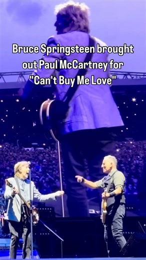 BrooklynVegan on Instagram: "Bruce Springsteen brought out Paul McCartney for "Can't Buy Me Love" and "Kansas City" during the encore of his Liverpool show on Saturday night.  quentinlejeune1 on YouTube"