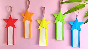 【七夕折り紙】超簡単！星の短冊の作り方 折り方 Origami Easy Tanabata 可愛い 飾り 7月 – 折り紙チャンネル Origami Paper Craft