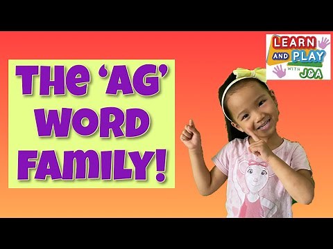 Learn to read: The 'AG' word family