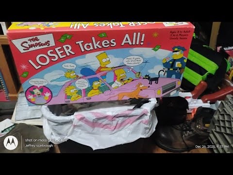 Re-Unboxing and rules reading of the simpsons loser takes all game