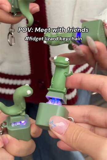You know what to do,lizard lizard~🦎 Who doesn’t have this lizard keychain yet? #fidgettoys #lizardkeychains #funnygifts #hoppers #fyppp