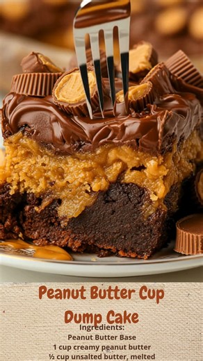 Peanut Butter Cup Dump Cake | CakeBook