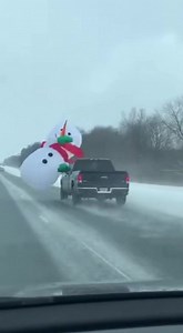 Snowman Takes Flight on Icy Road! Snowman Takes Flight on Icy Road! #fblifestyle #AI Generated using Kling AI . . . (For entertainment purposes only. Consult professionals if guidance on activities is presented. No brand affiliation is implied if any are shown. If inspired by true events, creative adaptations may be included. Content may include public footage.) | Fabiosa Better World