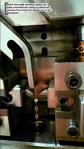 Automatic Gold Necklace Chain Making Process with Machine