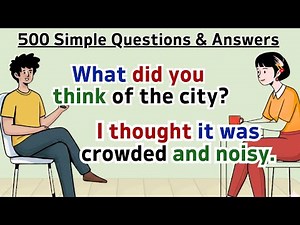 500 Simple Questions And Answers✅English Speaking Practice✅Everyday English Conversation Practice