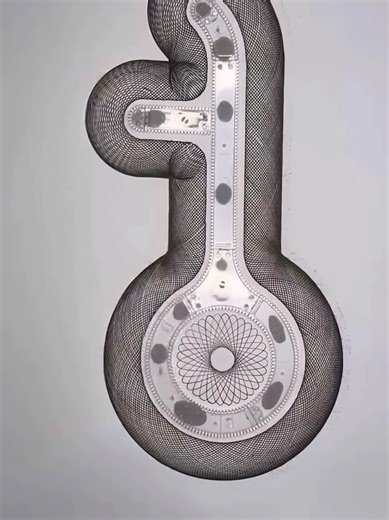 Spirograph Art By Magic 🪄 Key 🗝️ | #artwork #asmrsounds #spirograph #OddlySatisfying #satisfyingvideos