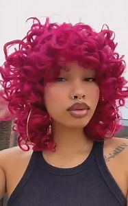 Watch red curly wig on Amazon Live