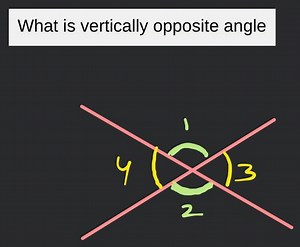 What is the vertically opposite angle theorem... | Filo