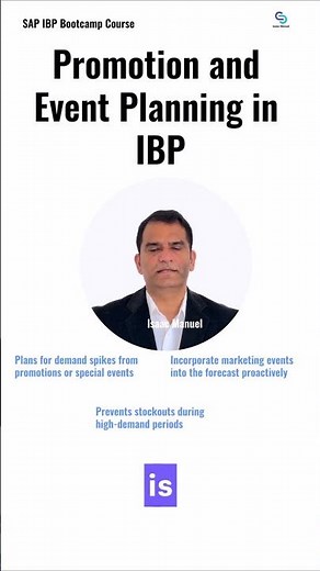 Promotion and Event Planning in IBP #SAP #SAPIBP #EventPlanning #PromotionPlanning
