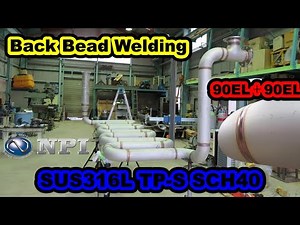 SUS316L TP-S SCH40 ステンレス裏波溶接配管製作/316L・S31603・1.4404 Stainless Steel Prefabricated Piping