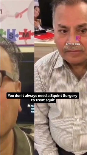 You dont always needs squint surgery to treat squint