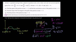 Examen AP Calculus BC, 2011. Pregunta 1d