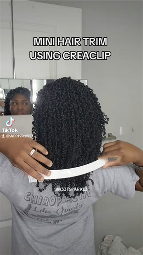 ✂️MINI HAIR TRIM USING CREACLIP