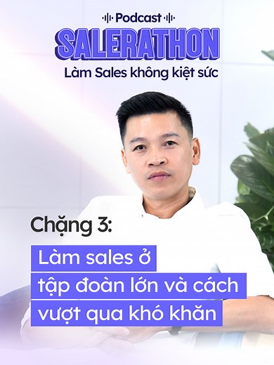 Làm Sales trong một tập đoàn lớn không chỉ là cơ hội, mà còn là hành trình rèn bản lĩnh và sức bền. 💬 Anh Đinh Tiến Thành – Regional Channel Manager tại Heineken Việt Nam chia sẻ về những thử thách anh từng trải qua, và cách anh vượt qua để trưởng thành giữa môi trường đầy cạnh tranh. 🎙 Trích từ Salerathon – Làm Sales không kiệt sức | Chặng 3: Về đích #Salerathon #LamSalesKhongKietSuc #Vieclam24h #Heineken #SalesMindset