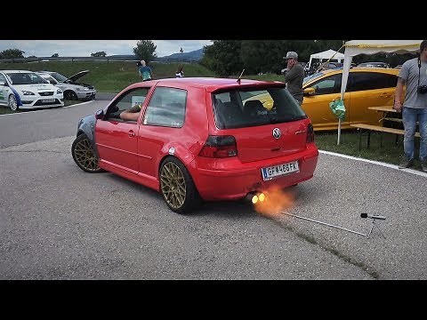 VW Golf MK4 GTI 1.8T - LOUD ANTILAG Sound & Flames!