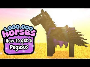 How to Get a Pegasus in Minecraft! 🐴