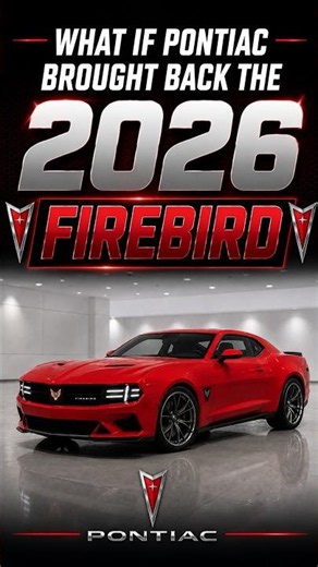 What If Pontiac Brought Back the Firebird in 2026?