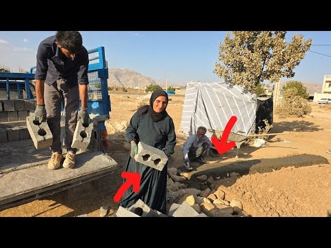 Homeless Mother Builds a New Home in the Mountains | From Living in a Tent to Building a House
