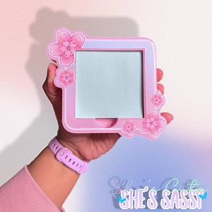 Kawaii Cherry Blossom Sticky Note Holder: 3D Printed Resin Desk Organizer - Etsy