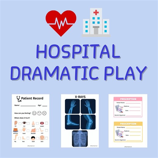 Hospital Dramatic Play, Doctor Pretend Play - Etsy Canada