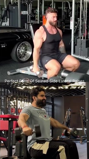Seated side lateral Raises✅ #shorts #shortsfeed #shortvideo #shoulder