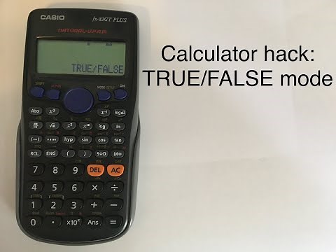 True/False (Verify) mode on a calculator