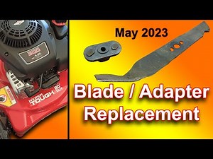 Hyper TOUGH 20" Mower Blade and adapter Replacement