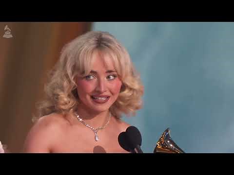 SABRINA CARPENTER Wins BEST POP VOCAL ALBUM For 'SHORT N' SWEET' | 2025 GRAMMYs Acceptance Speech