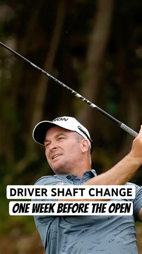 Would you change your driver shaft one week before a major??? Ryan Fox did and it worked out for him