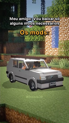 "Just the essential mods" 💀🦆 #minecraft #animation #pov