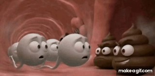 Poop meets sperm on Make a GIF