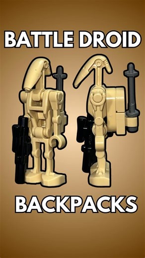 Red Suit Studs on Instagram: "Building the BEST LEGO BATTLE DROID Backpacks! #lego #legos #starwars #legostarwars #battledroids #battledroid"