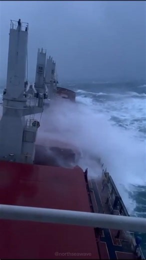When Seas Get Rough ⚓ #ship #northsea #shorts
