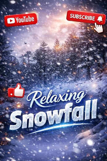 ❄️ Peaceful Snowfall Vibes | Relax & Feel the Calm 🌲 #mountains