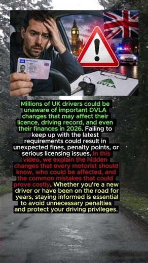 DVLA Warning for UK Drivers Hidden 2026 Changes Could Cost You Fines, Points & Your Licence!