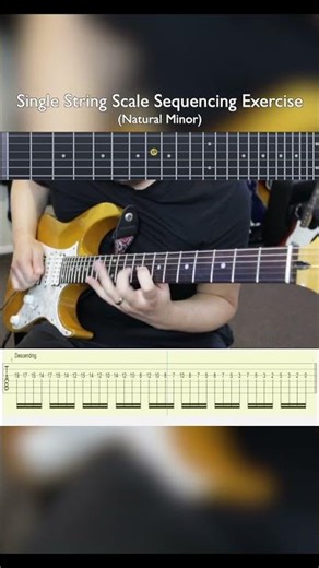 Single String Scale Sequencing Exercise