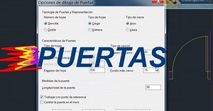 Dibujar Puertas super rápido en AutoCAD