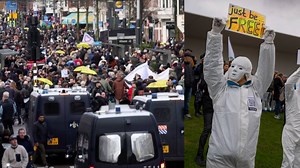 COVID-19: Thousands protest lockdown measures in the Netherlands